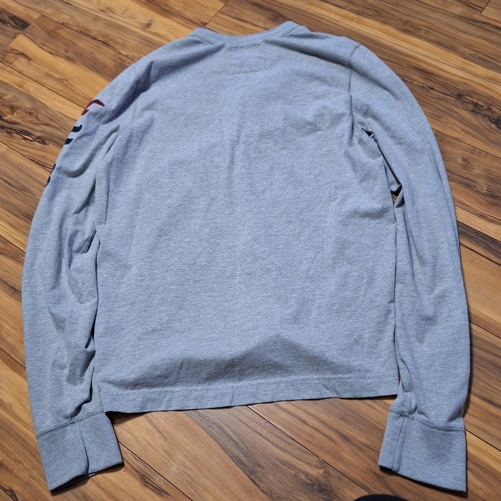 Hollister Mens XL Henley Top Y2K 00s Grunge Preppy Skater Logo 90s - Picture 3 of 8